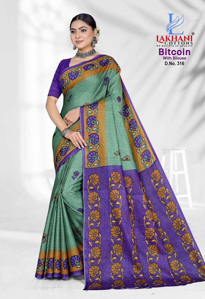 Bitcoin Vol 3 By Lakhani Cotton Printed Daily Wear Saree Orders In India
